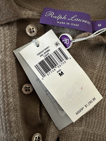 Ralph Lauren Purple Label Men's Taupe Cashmere/Silk Polo Shirt M IT NWT $1295