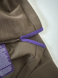 Ralph Lauren Purple Label Men's Taupe Wool Polo Long Sleeve Shirt XL IT NWT $595