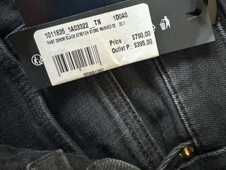 Versace Men’s Black Stretch Stone Washed Denim Jeans Size 32 US 1011835 NWT $950