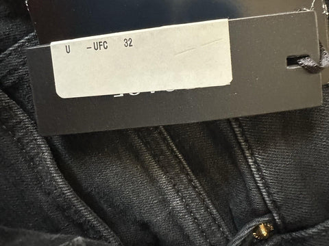 Versace Men’s Black Stretch Stone Washed Denim Jeans Size 32 US 1011835 NWT $950