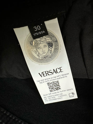Versace Men’s Black Stretch Stone Washed Denim Jeans Size 30 US 1011835 NWT $950