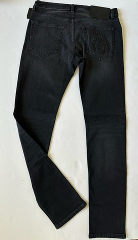 Versace Men’s Black Stretch Stone Washed Denim Jeans Size 30 US 1011835 NWT $950