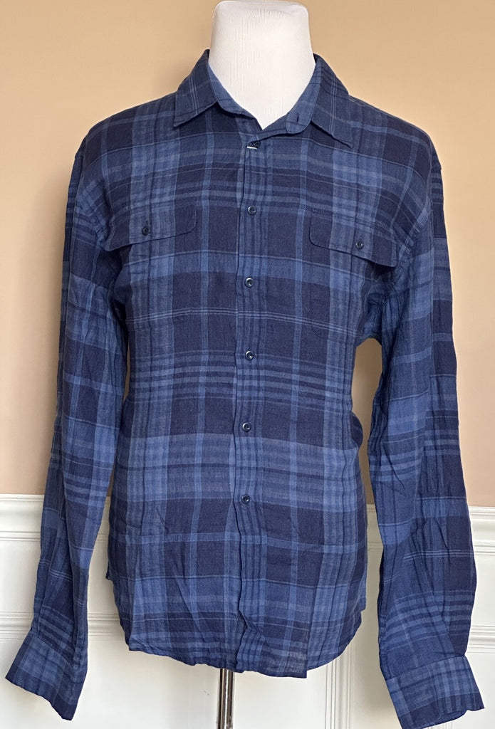 Ralph Lauren Purple Label Men's Long Sleeve Blue Shirt L Portugal NWT $695