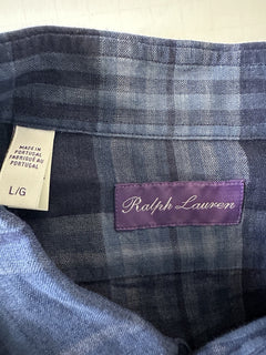 Ralph Lauren Purple Label Men's Long Sleeve Blue Shirt L Portugal NWT $695