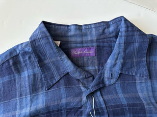 Ralph Lauren Purple Label Men's Long Sleeve Blue Shirt L Portugal NWT $695
