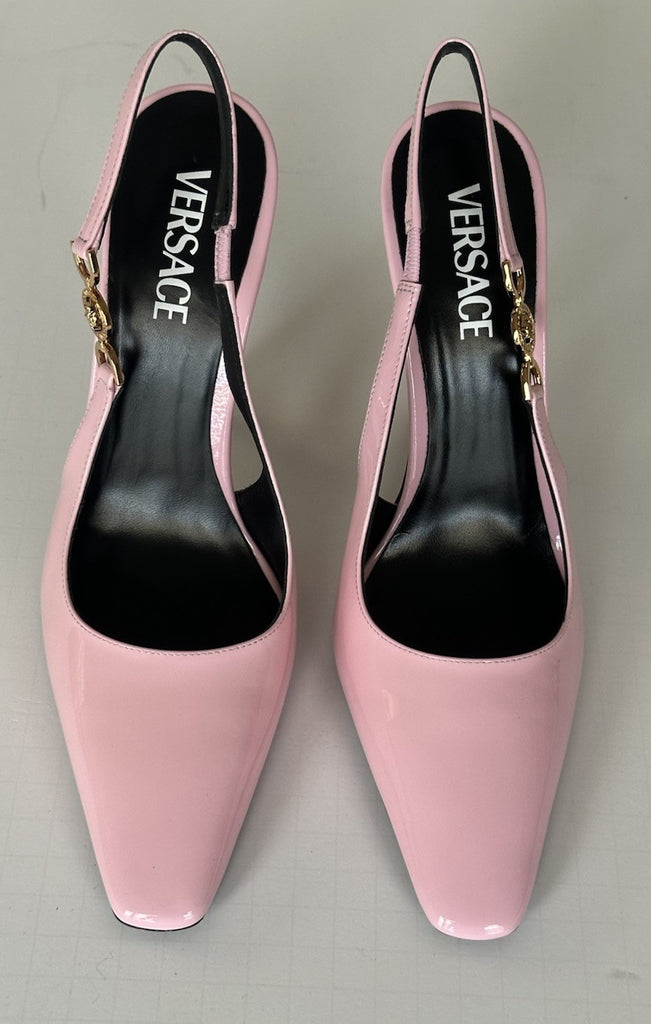 Versace Sling Back Leather Pump Shoes Pale Pink 11 US (41) 1012127 IT NIB $850