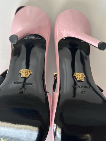 Versace Sling Back Leather Pump Shoes Pale Pink 11 US (41) 1012127 IT NIB $850