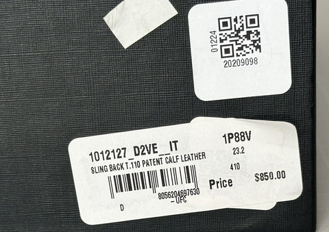 Versace Sling Back Leather Pump Shoes Pale Pink 11 US (41) 1012127 IT NIB $850