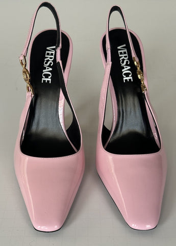 Versace Sling Back Leather Pump Shoes Pale Pink 11 US (41) 1012127 IT NIB $850