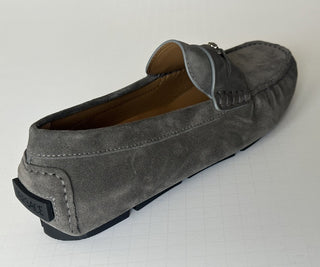 VERSACE Medusa Men's Charcoal Suede Driver Shoes 8 US (41 Euro) Italy 1013960