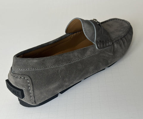 VERSACE Medusa Men's Charcoal Suede Driver Shoes 9 US (42 Euro) Italy 1013960