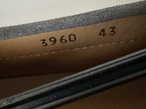 VERSACE Medusa Men's Charcoal Suede Driver Shoes 10 US (43 Euro) Italy 1013960