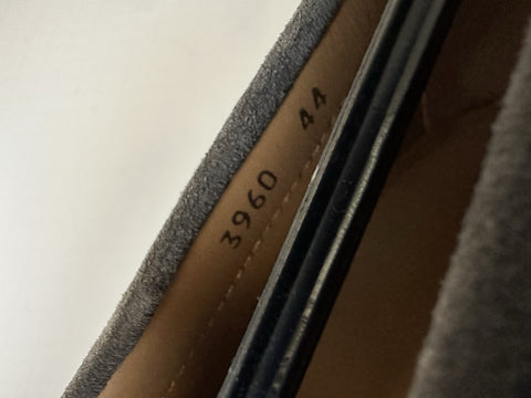 VERSACE Medusa Men's Charcoal Suede Driver Shoes 11 US (44 Euro) Italy 1013960