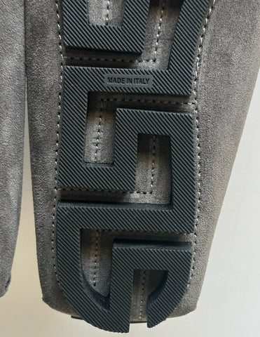 VERSACE Medusa Men's Charcoal Suede Driver Shoes 12 US (45 Euro) Italy 1013960