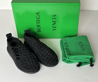 Bottega Veneta Men's Tech Knit Stretch Black Sneakers 8 US (41) 651306 NIB $1300