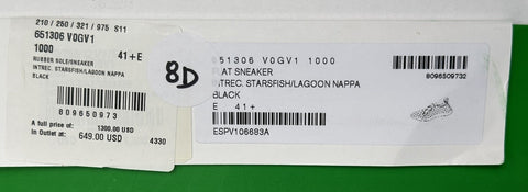 Bottega Veneta Tech Knit Stretch Black Sneakers 8.5 US (41.5) 651306 NIB $1300