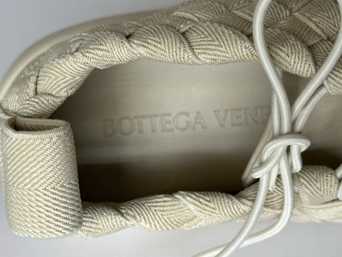 Bottega Veneta Tech Knit Stretch Sea  Salt Sneakers 8 US (41) 651306 NIB $1300