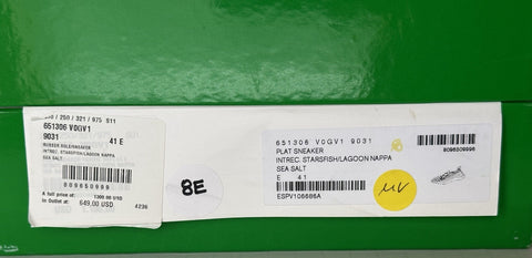 Bottega Veneta Tech Knit Stretch Sea  Salt Sneakers 8 US (41) 651306 NIB $1300