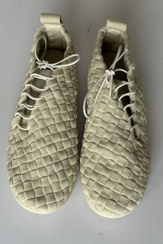 Bottega Veneta Tech Knit Stretch Sea  Salt Sneakers 8 US (41) 651306 NIB $1300