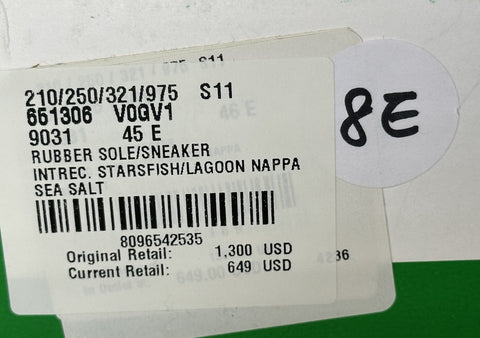 Bottega Veneta Tech Knit Stretch Sea  Salt Sneakers 12 US (45) 651306 NIB $1300