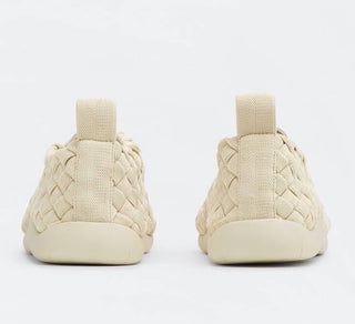 Bottega Veneta Tech Knit Stretch Sea  Salt Sneakers 12 US (45) 651306 NIB $1300