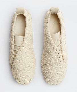 Bottega Veneta Tech Knit Stretch Sea  Salt Sneakers 12 US (45) 651306 NIB $1300