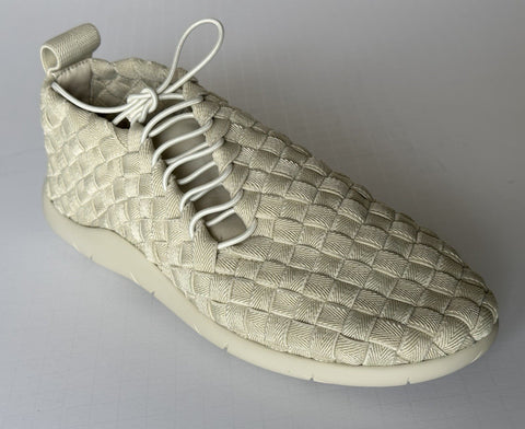 Bottega Veneta Tech Knit Stretch Sea  Salt Sneakers 12 US (45) 651306 NIB $1300