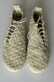 Bottega Veneta Tech Knit Stretch Sea  Salt Sneakers 12 US (45) 651306 NIB $1300