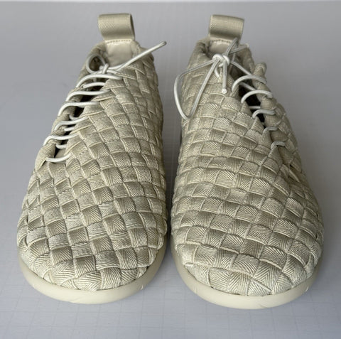 Bottega Veneta Tech Knit Stretch Sea  Salt Sneakers 12 US (45) 651306 NIB $1300