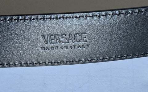 Versace Medusa-Buckle Burgundy Slim Leather Belt 80 (32) IT 1012369 NWT $550