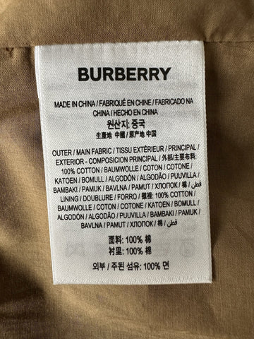 Burberry Delilah Women’s Toupe Brown Check Dress 2 US (36 Euro) 8099412 NWT $820