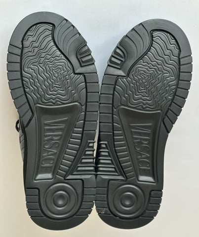 Versace Greca Leather High Top Black Sneakers 14.5 US (47.5) 1011349 NWT $1175