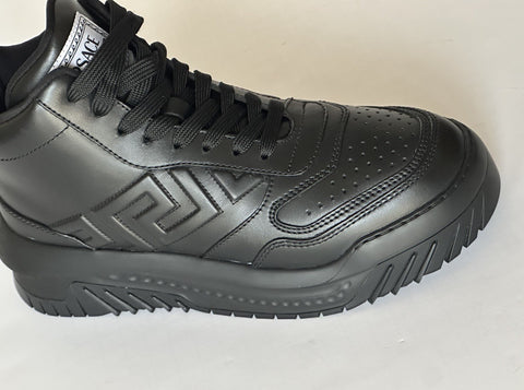Versace Greca Leather High Top Black Sneakers 14.5 US (47.5) 1011349 NWT $1175