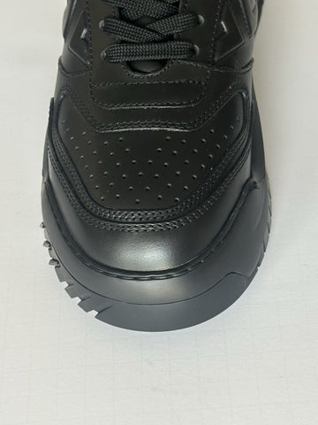 Versace Greca Leather High Top Black Sneakers 14.5 US (47.5) 1011349 NWT $1175