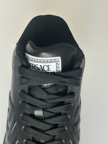 Versace Greca Leather High Top Black Sneakers 14.5 US (47.5) 1011349 NWT $1175