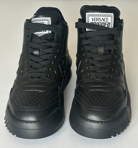 Versace Greca Leather High Top Black Sneakers 14.5 US (47.5) 1011349 NWT $1175