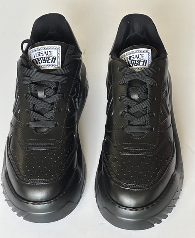 Versace Greca Leather Low Top Black Sneakers 14.5 US (47.5) 1008124 NWT $775