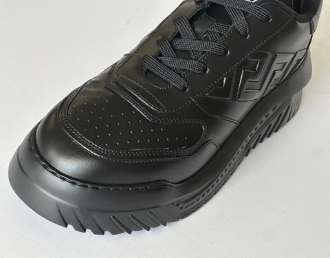 Versace Greca Leather Low Top Black Sneakers 14.5 US (47.5) 1008124 NWT $775