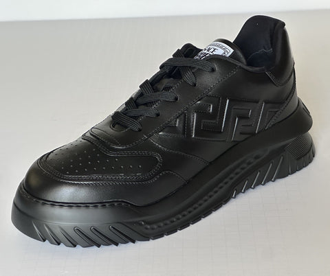 Versace Greca Leather Low Top Black Sneakers 14.5 US (47.5) 1008124 NWT $775