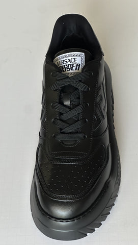 Versace Greca Leather Low Top Black Sneakers 14.5 US (47.5) 1008124 NWT $775