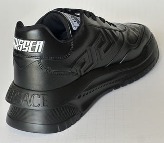 Versace Greca Leather Low Top Black Sneakers 14.5 US (47.5) 1008124 NWT $775