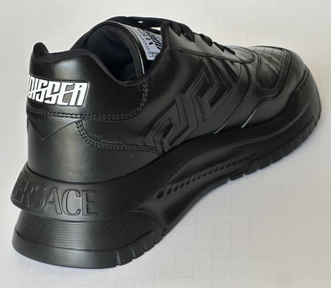 Versace Greca Leather Low Top Black Sneakers 14.5 US (47.5) 1008124 NWT $775