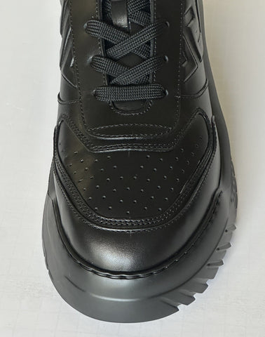 Versace Greca Leather Low Top Black Sneakers 14.5 US (47.5) 1008124 NWT $775