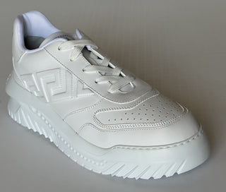 Versace Greca Leather Low Top White Sneakers 13.5 US (46.5) 1008124 NWT $775