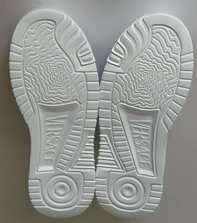 Versace Greca Leather Low Top White Sneakers 13.5 US (46.5) 1008124 NWT $775