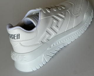 Versace Greca Leather Low Top White Sneakers 13.5 US (46.5) 1008124 NWT $775