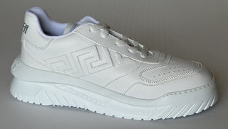 Versace Greca Leather Low Top White Sneakers 13.5 US (46.5) 1008124 NWT $775