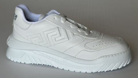 Versace Greca Leather Low Top White Sneakers 13.5 US (46.5) 1008124 NWT $775