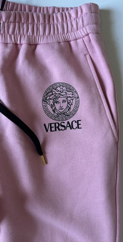 Versace Women's Medusa Logo Pink Cotton Sweatpants 38 Euro 1014488 NWT $900