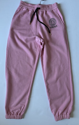 Versace Women's Medusa Logo Pink Cotton Sweatpants 38 Euro 1014488 NWT $900